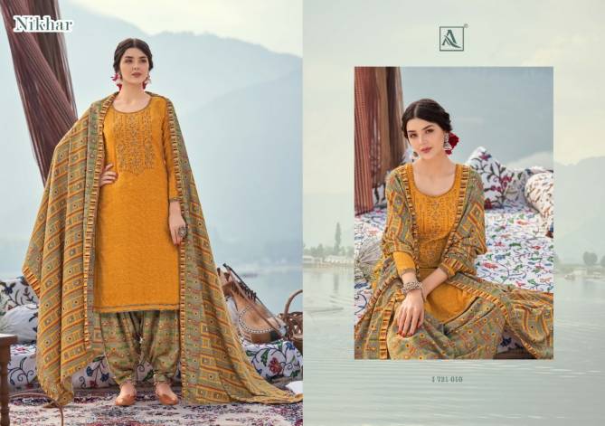 Alok Nikhar Winter Festive Wear Wool Pashmina Designer Fancy Dress Collection